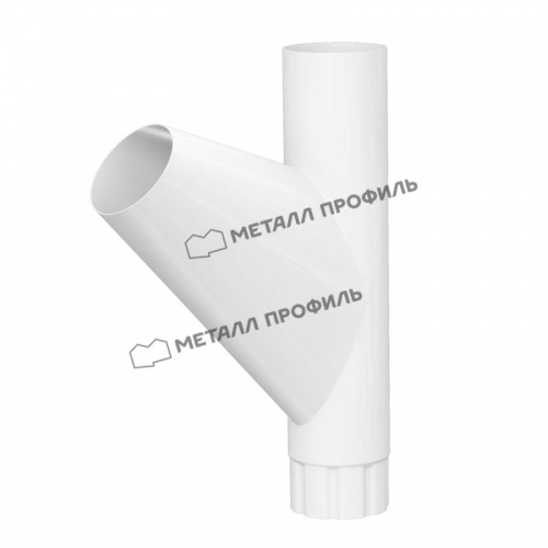 Тройник трубы D100  (9010) МеталлПрофиль Foramina PUR