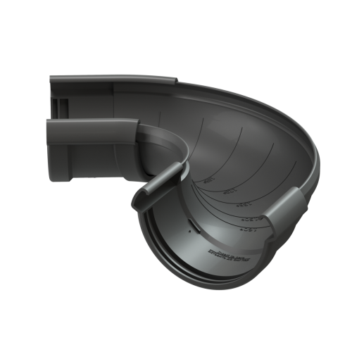Угол желоба регулируемый Docke LUX Графит