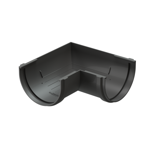 Угловой элемент желоба 90° универсальный Docke STANDARD Серый