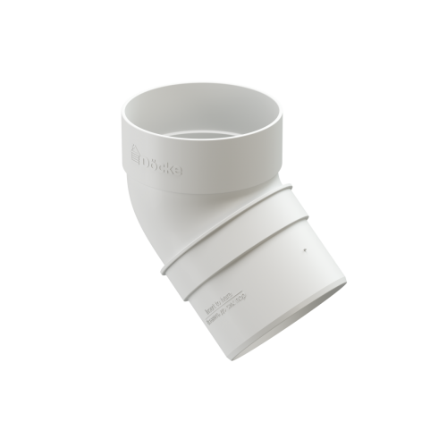 Колено трубы 45° Docke STANDARD Белый