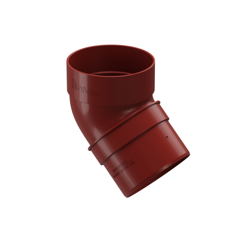 Колено трубы 45° Docke STANDARD Красный