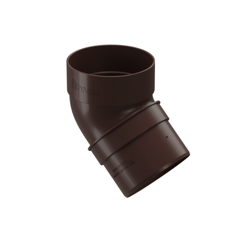 Колено трубы 45° Docke STANDARD Темно-коричневый