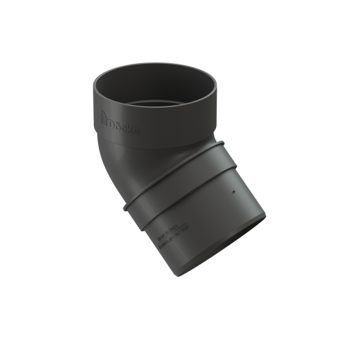 Колено трубы 45° Docke STANDARD Серый