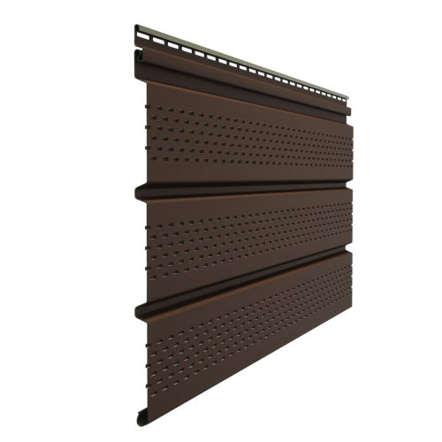 Софит Docke Premium, с полной перфорацией, каштан