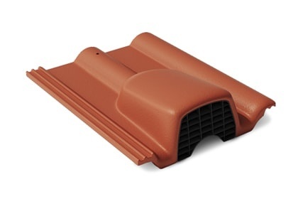 Вентиляционная черепица Франкфуртская красный