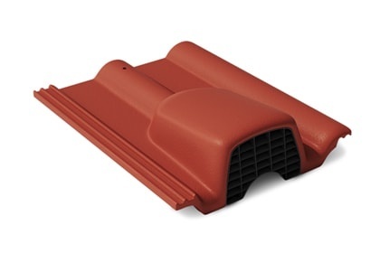 Вентиляционная цементно-песчаная черепица вишня