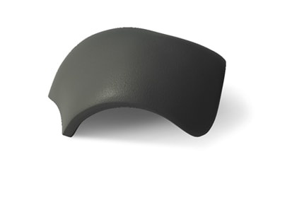 Вальмовая черепица черный