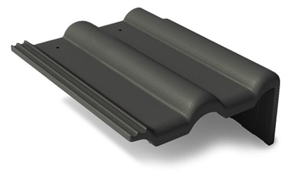 Боковая правая черепица черный