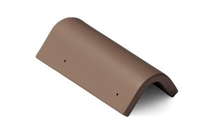 Боковая универсальная черепица темно-коричневый