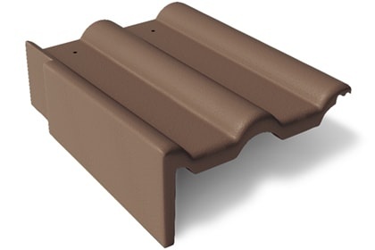 Боковая левая черепица темно-коричневый