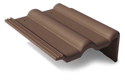 Боковая правая черепица темно-коричневый