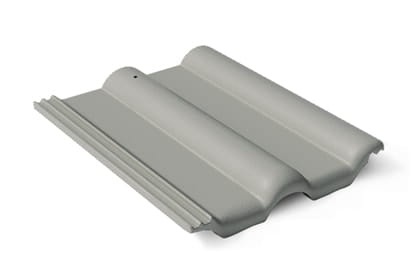 Цементно-песчаная черепица Франкфуртская серая