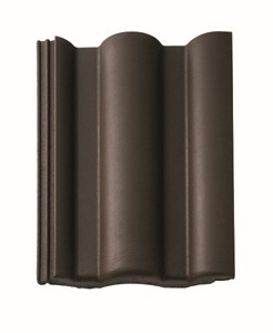 Цементно-песчаная черепица Таунус темно-коричневая