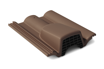 Вентиляционная черепица таунус темно-коричневый