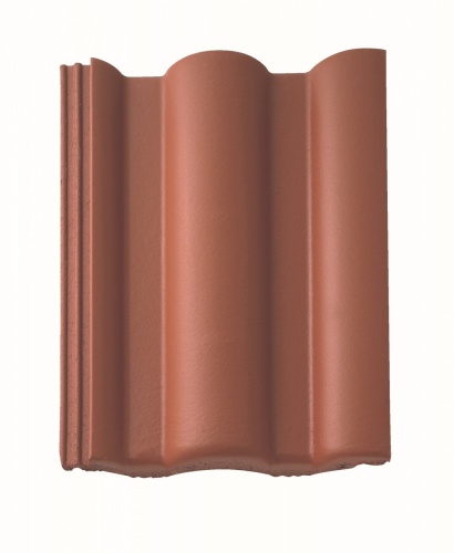 Цементно-песчаная черепица Таунус красная