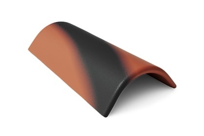 Коньковая черепица антик красный