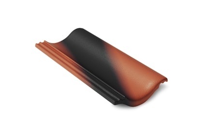 Половинчатая черепица антик красный