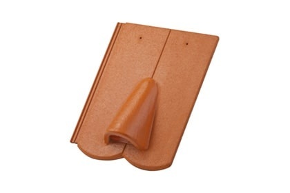 Вентиляционная цементно-песчаная черепица Ревива красная