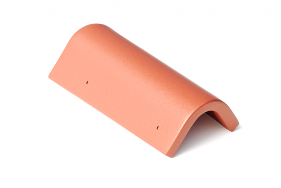 Боковая универсальная цементно-песчаная черепица Эво красная