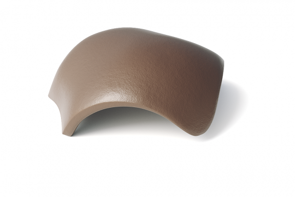 Вальмовая черепица эво коричневый