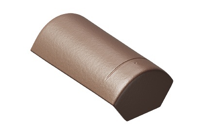 Конечная коньковая черепица протектор коричневый