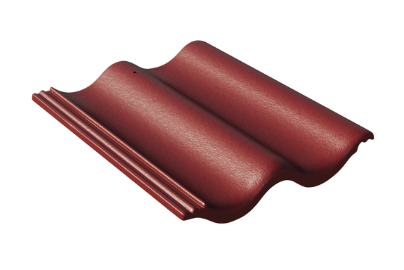 Цементно-песчаная черепица Протектор вишня