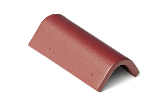 Боковая универсальная цементно-песчаная черепица Протектор вишня