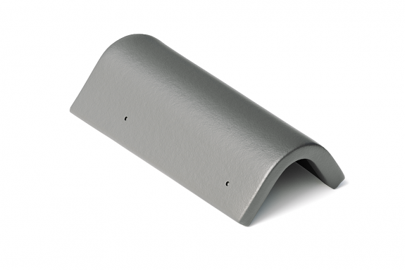 Боковая универсальная цементно-песчаная черепица Протектор графит