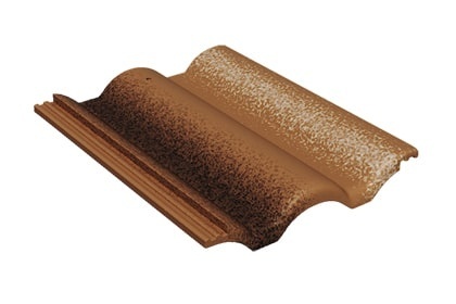 Цементно-песчаная черепица Адрия коричневая