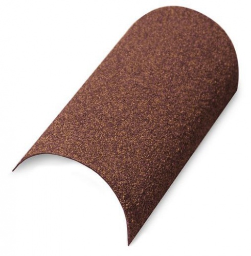 Конек полукруглый Lux_Cl/Rom мокко