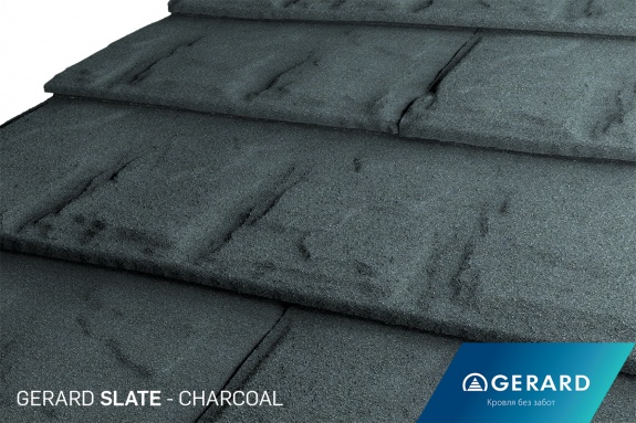 Композитная черепица Gerard Slate Charcoal