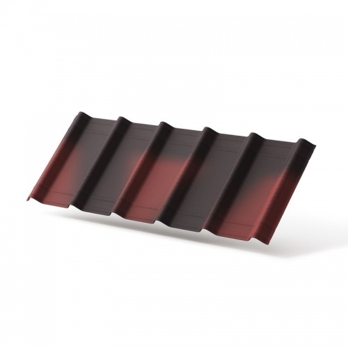 Черепица Ондувилла Красный 3D 1060х400х3мм