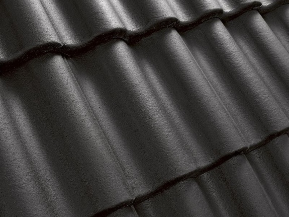 Цементно-песчаная черепица Kriastak Classic Чёрный