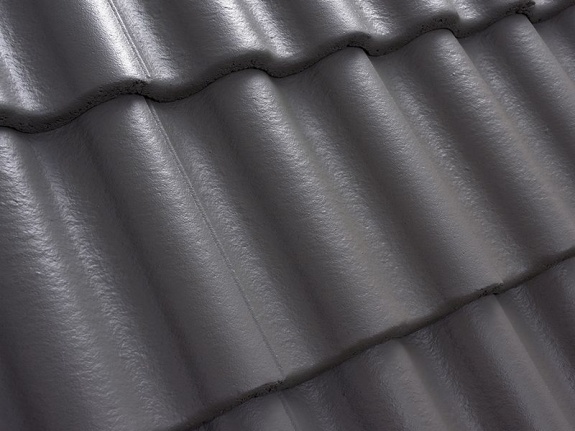 Цементно-песчаная черепица Kriastak Classic Графит