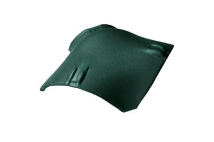 Вальмовая черепица Braas Опал Топ-глазурь зеленая ель