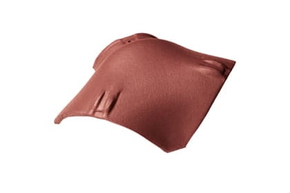 Вальмовая черепица Braas Опал Глазурь красный бук