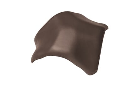 Вальмовая черепица Braas Рубин 11V Ангоб темно-коричневый