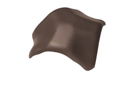 Вальмовая черепица Braas Рубин 13V Ангоб темно-коричневый