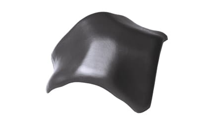 Вальмовая черепица Braas Рубин 13V Глазурь королевский серый