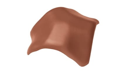 Вальмовая черепица Braas Рубин 13V Натуральный красный