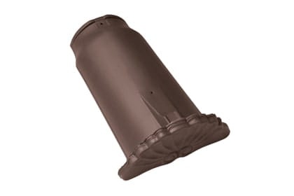 Начальная коньковая черепица Braas Опал Ангоб темно-коричневый