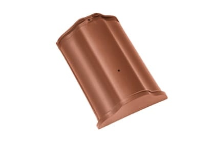 Начальная коньковая черепица Braas Рубин 11V Натуральный красный