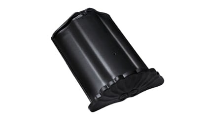 Начальная коньковая черепица Braas Рубин 11V Глазурь глубокий черный