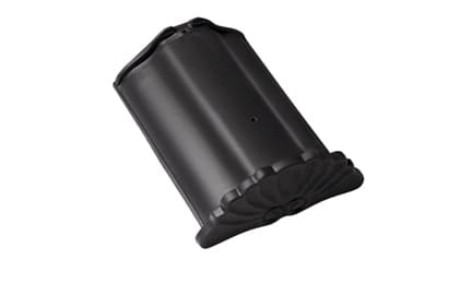 Начальная коньковая черепица Braas Рубин 9V Ангоб антрацит