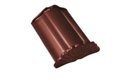 Начальная коньковая черепица Braas Рубин 13V Глазурь каштан