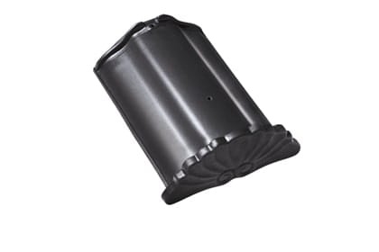 Начальная коньковая черепица Braas Рубин 13V Глазурь королевский серый