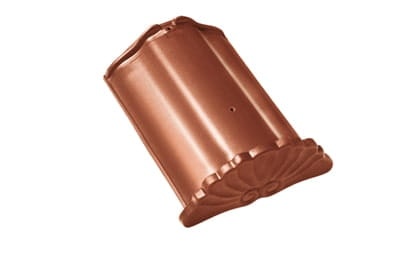 Начальная коньковая черепица Braas Рубин 13V Глазурь красная осень