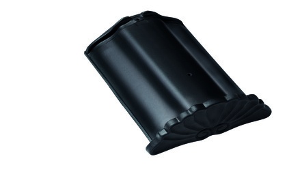 Начальная коньковая черепица Braas Рубин 9V Ангоб черный вулкан