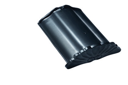 Начальная коньковая черепица Braas Рубин 9V Глазурь королевский серый