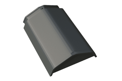 Начальная коньковая черепица Braas Турмалин Топ-глазурь серый кристалл